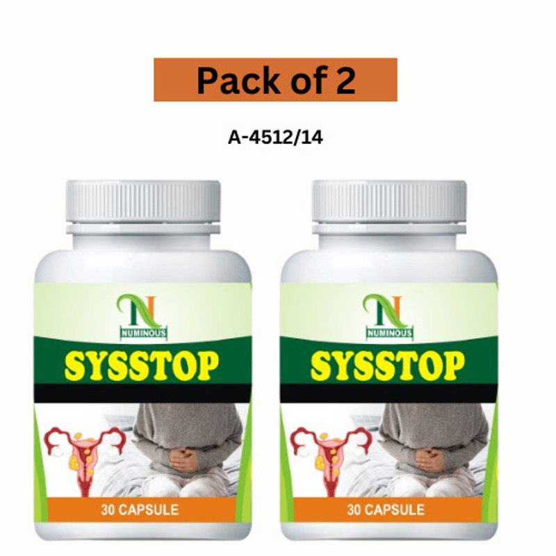 Numinous Sysstop For PCOD and PCOS- Pack of 2 (30 Capsules)(Pack of 2, 60 Capsules)