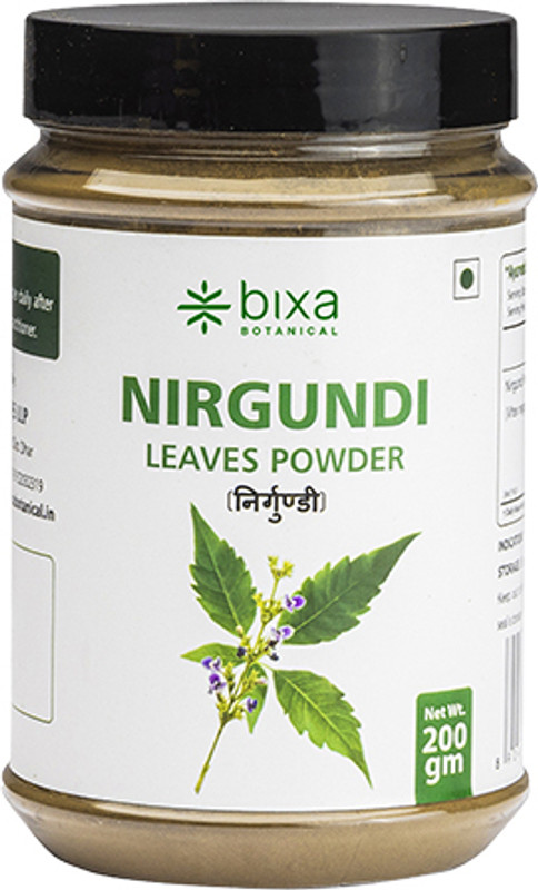 bixa botanical Nirgundi Leaves Powder 
Vitex negundo(200 g)