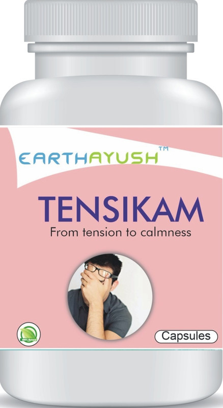 earthayush Tensikam/ Treatment for stress/60 capsule/pack of 1(60 Capsules)