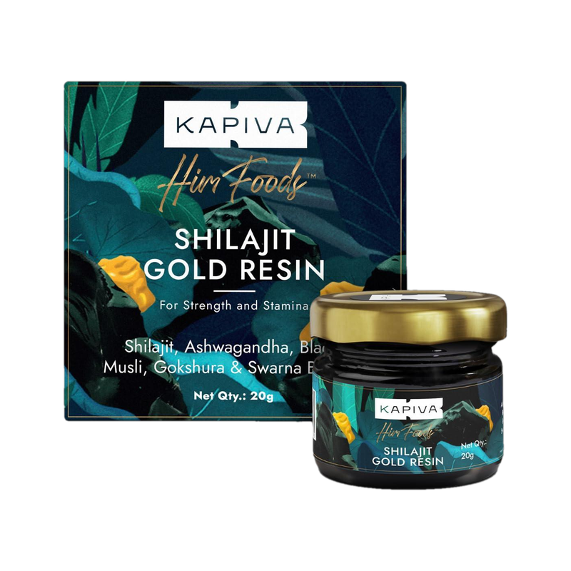 Kapiva Shilajit Gold Resin | Boosts Stamina | Contains 24 Carat Gold | 100% Ayurvedic(20 g)