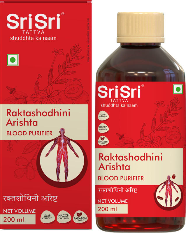 Sri Sri Tattva Raktashodhini Arishta Syrup(Pack of 2, 200 ml)