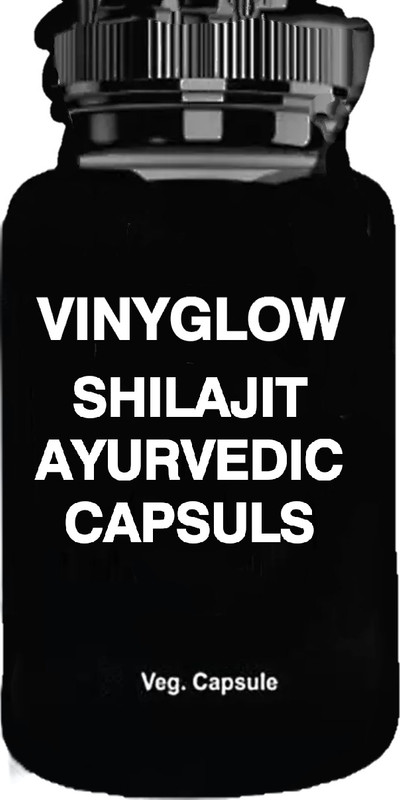 VINYGLOW SHILAJIT AYURVEDIC MEDICINE PACK OF 1(60 Capsules)