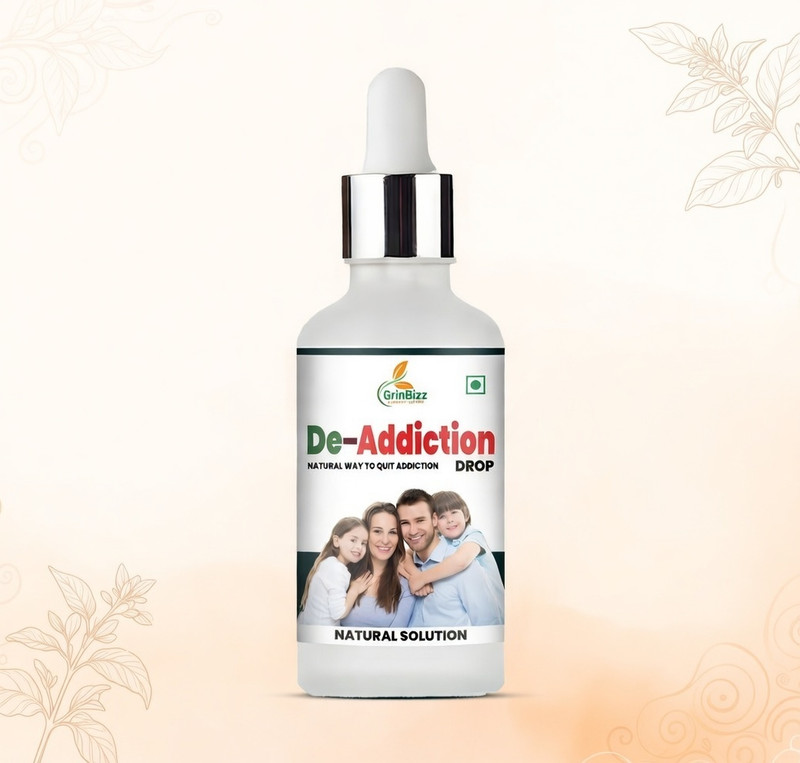 grinbizz De-Addiction ( Stop Alcohol,Tobacco,Drugs,Nicotine) No Side Effects(30 ml)
