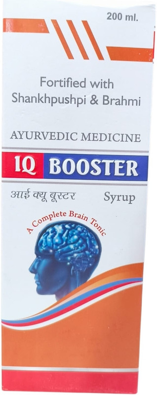 senen Biotech I-Q BOOSTER Ayurveedic Brain Tonic syrup, 200 ml(200 ml)