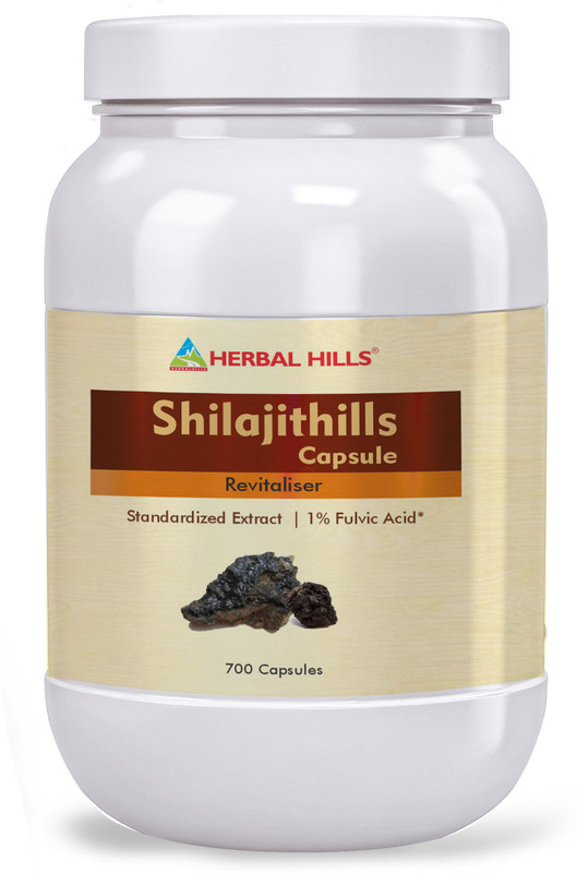 Herbal Hills Shilajit 700 Capsules vigor, vitality, strength tonic(700 Capsules)