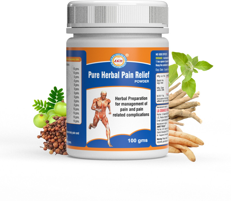 Amrit Pravah LGH Pure Herbal Pain Relief Powder, Back, Headache Pain, Reduces Inflammation(100 g)