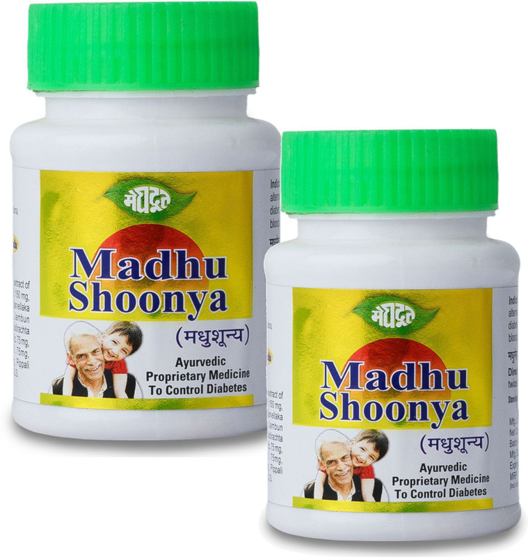 MEGHDOOT Madhu Shoonya 100 Tablets for Diabetes Management(Pack of 2, 100 Tablets)