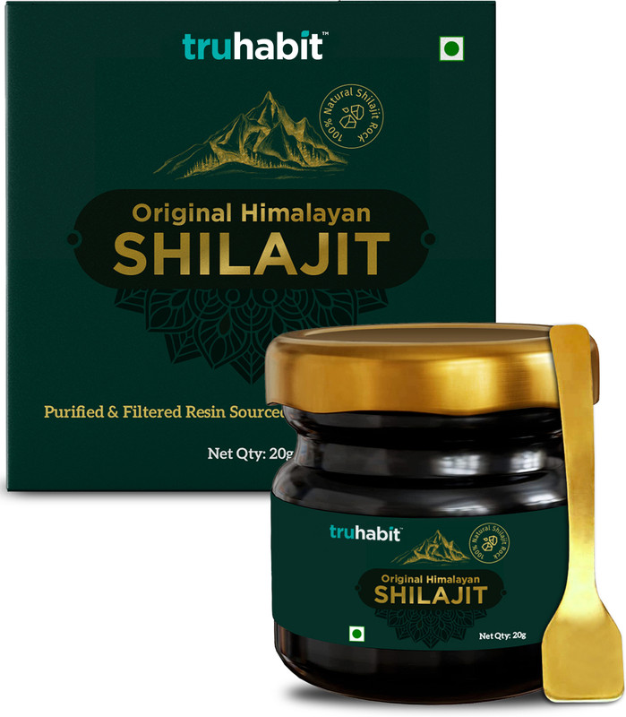 TruHabit Original Himalayan Shilajit Resin (20g) Natural Stamina Booster,Pure & Tested(20 g)