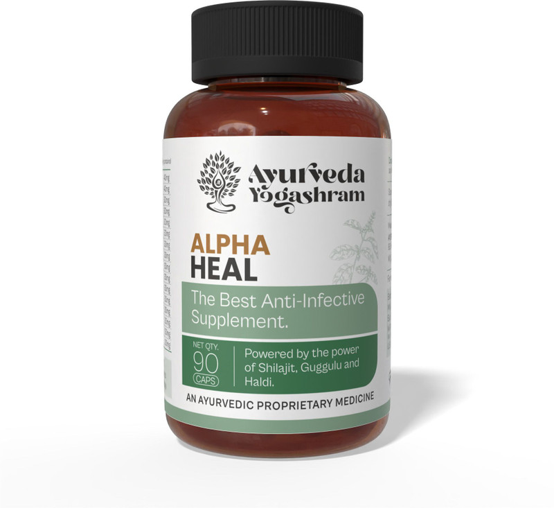 Ayurveda Yogashram Remedies Alpha Heal | UTI Support Supplement, Prostate & Kidney Care(90 Capsules)