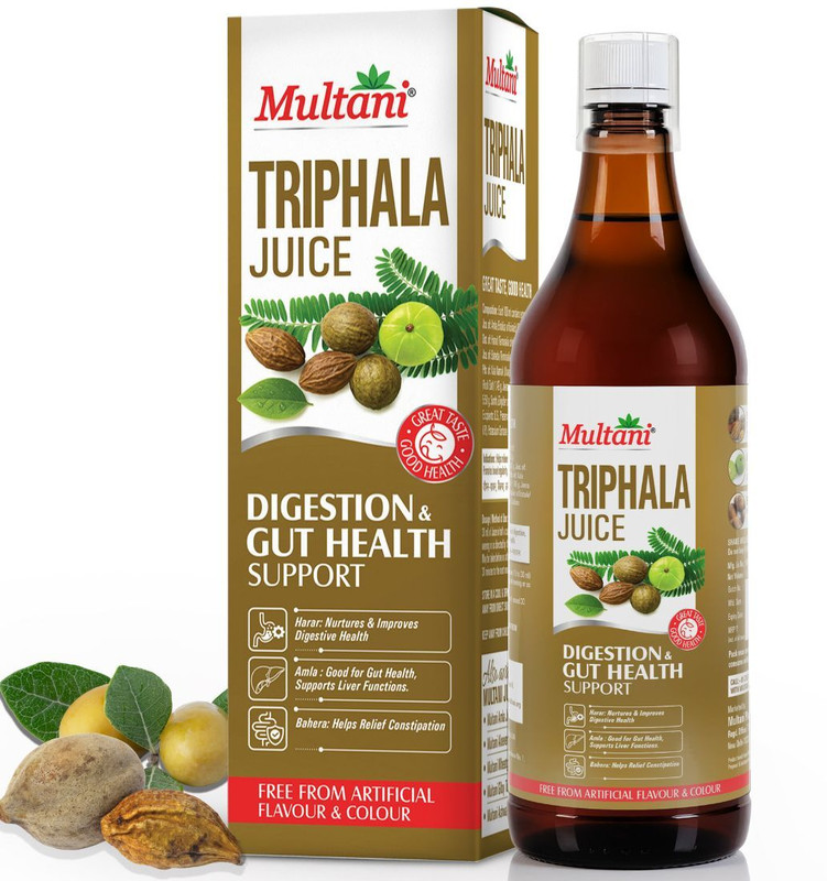 Multani Triphala Ayurvedic Juice | Improves Digestion & Gut Health -(1 L)
