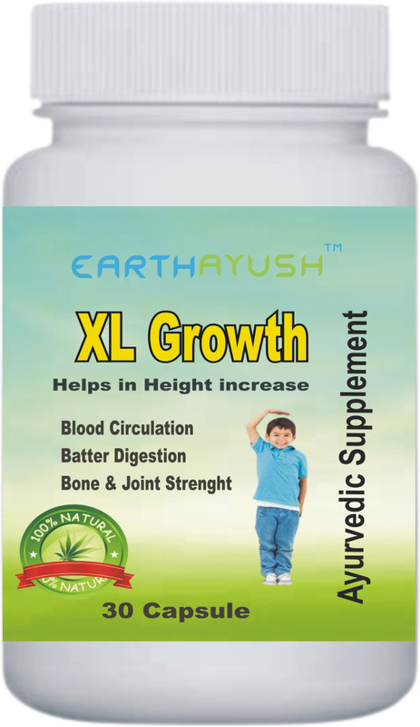earthayush KAD BADAYE , Helps In Height Increase & Bone Growth , 30 capsule , pack of 1(30 Capsules)