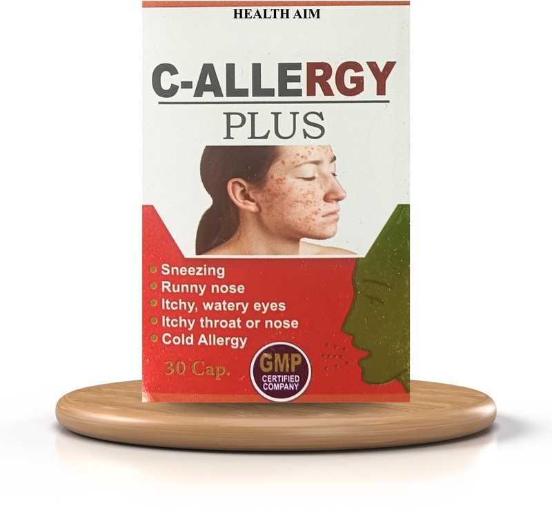 HEALTH AIM Ayurvedic C-ALLERGY Capsule | For Sneezing | Runny Nose | Itchy Relief(30 Capsules)
