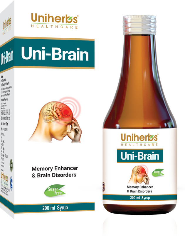 Uniherbs Unibrain Syrup for Brain Heath & Memory Function | Mind Booster Syrup 200 ML(200 ml)