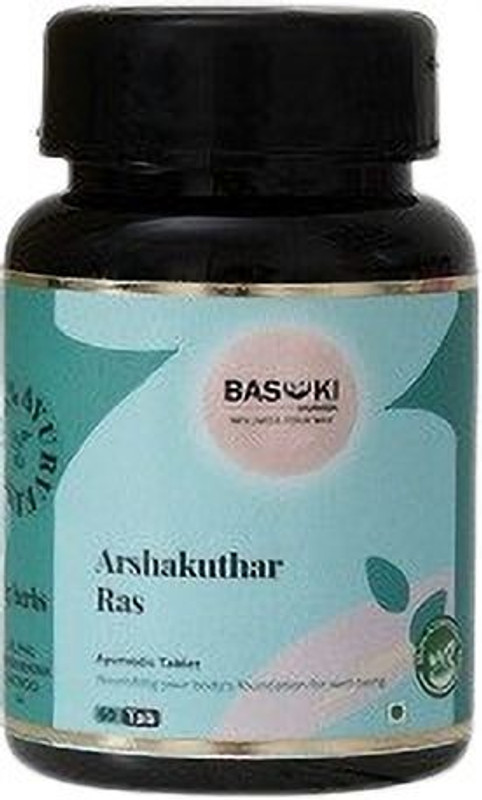 Basuki Ayurveda AYURVEDIC TABLET FOR FISSURE(ARSHAKUTHAR RAS VATI )(60 Tablets)