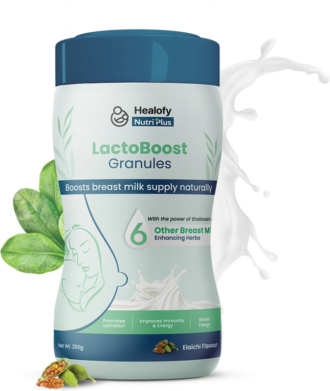 Healofy Nutriplus LactoBoost Granules AYUSH MINISTRY APPROVED | Increase Breast Milk in 7 days(250 ml)