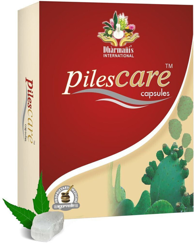 Dharmani's International Piles Care Capsules | Piles & Constipation Care Support(Pack of 4, 64 Capsules)