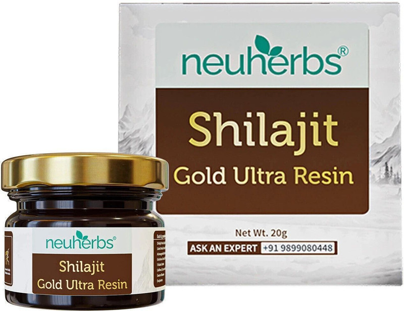 Neuherbs Shilajit Gold Ultra Resin | Enrich With Swarn Bhasma & Trikatu | Boost Energy(20 g)