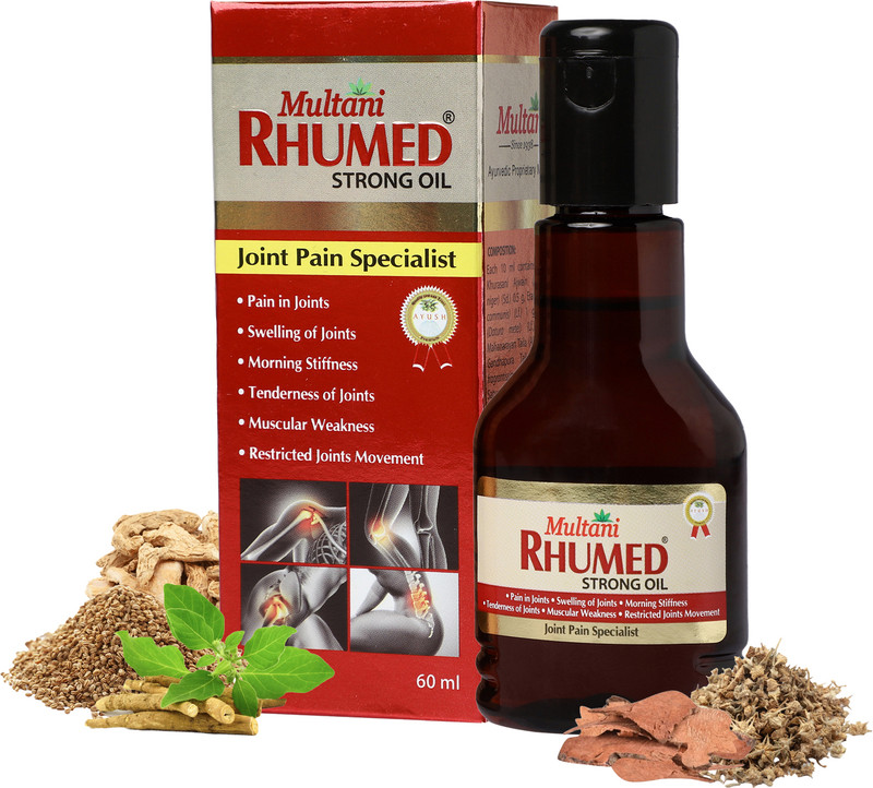 Multani Rhumed Strong Ayurvedic Pain Relief Oil Relief Joint & Muscle Pain(60 ml)