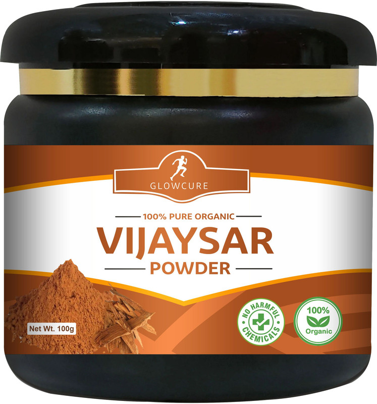 GLOWCURE Vijaysar Powder - Help Manage Cholesterol & Glucose(100 g)