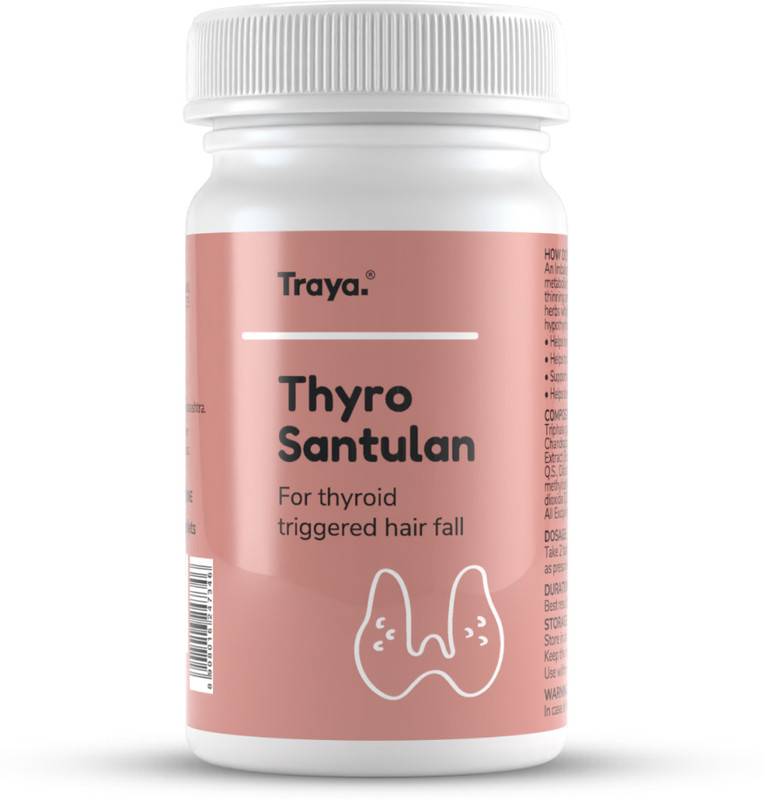 Traya Thyroid Supplements to Manage Weight Loss & Hair Fall - 120 Tablets(120 Tablets)