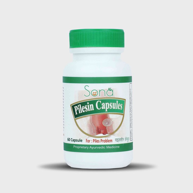 SONA Pilesin Ayurvedic Capsules relieving from Piles 60 Capsules(60 Capsules)