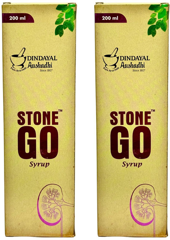 Dindayal Aushadhi Stonego Syrup(Pack of 2, 400 ml)