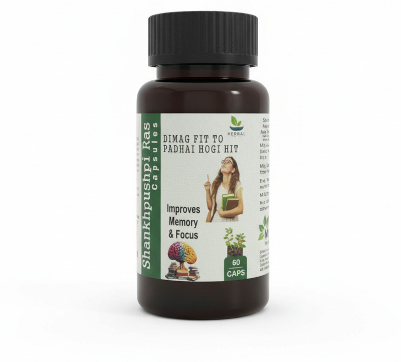 Madaan Pharmaceuticals Shankhpushpi Ras Capsules 60 Caps(60 Capsules)