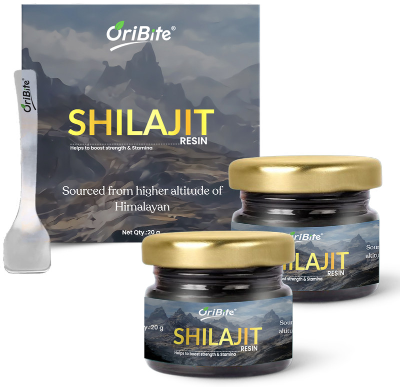 Oribite Strong Himalayan Shilajit Resin for Immunity (40 GM)(Pack of 2, 40 g)