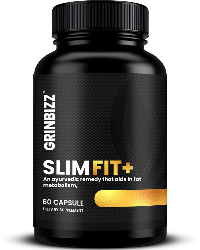 grinbizz Slim Fit Herbal Capsules – Natural Weight Loss & Fat Burner Supplement(60 Capsules)