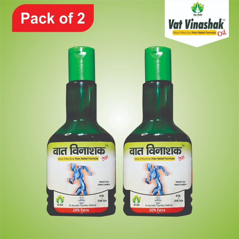 Vat Vinashak Joint Pain Relief OIL 2*60 ML(Pack of 2, 120 ml)