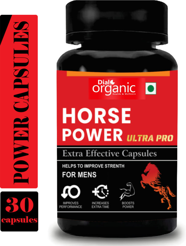 dial organic Horse Power Stamina booster for men power | Performance & energy booster(30 Capsules)