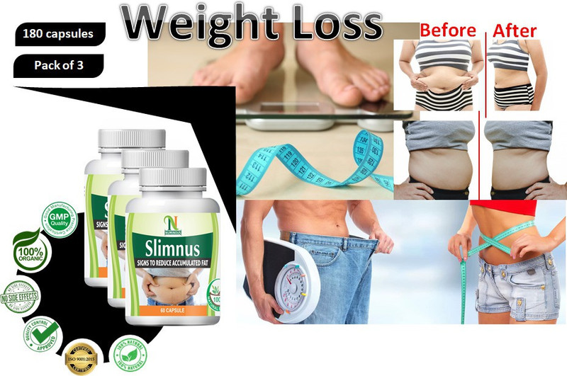 Numinous SLIMNUS Weight Loss Medicine, For Male and Female, pack of 3, 180caps(Pack of 3, 180 Capsules)