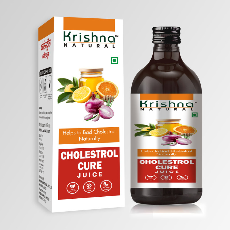 KRISHNA HERBAL & HEALTHCARE Krishna Natural Cholesterol Cure Ayurvedic Juice(500 ml)