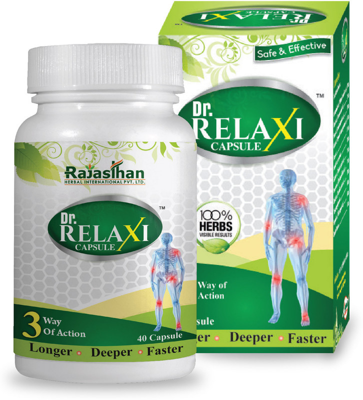 Rajasthan aushdhalaya Dr RELAXI Capsules Relief from Joints Pain | Arthritis - 30 Capsule(40 Capsules)