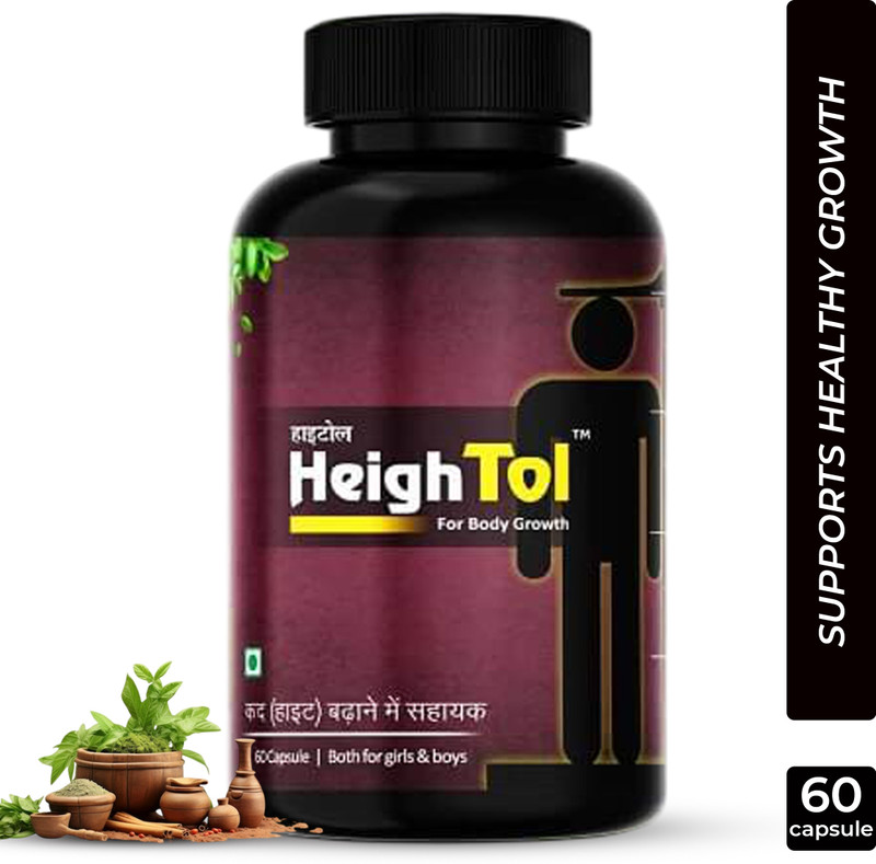 Suraj Herbals HeighTol Ayurvedic Height Growth Support for Teens(60 Capsules)
