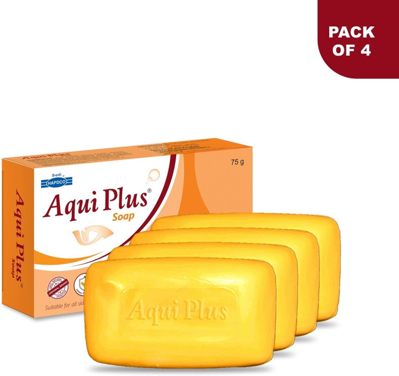HAPDCO Aqui Plus Soap(Pack of 4, 300 g)