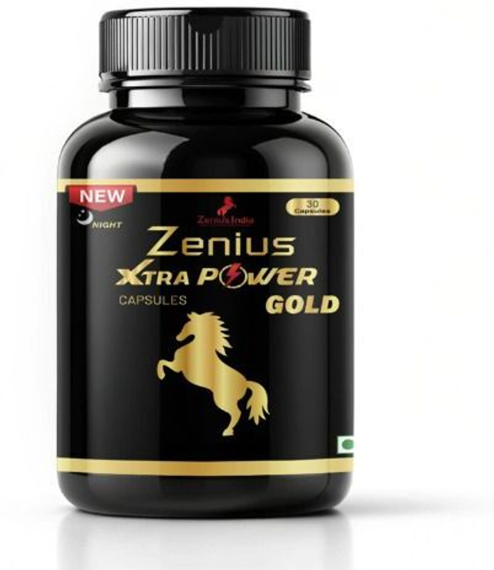 Zenius India Xtra Power Gold Night Capsule | Ayurvedic Men Power Capsule for Energy(30 Capsules)