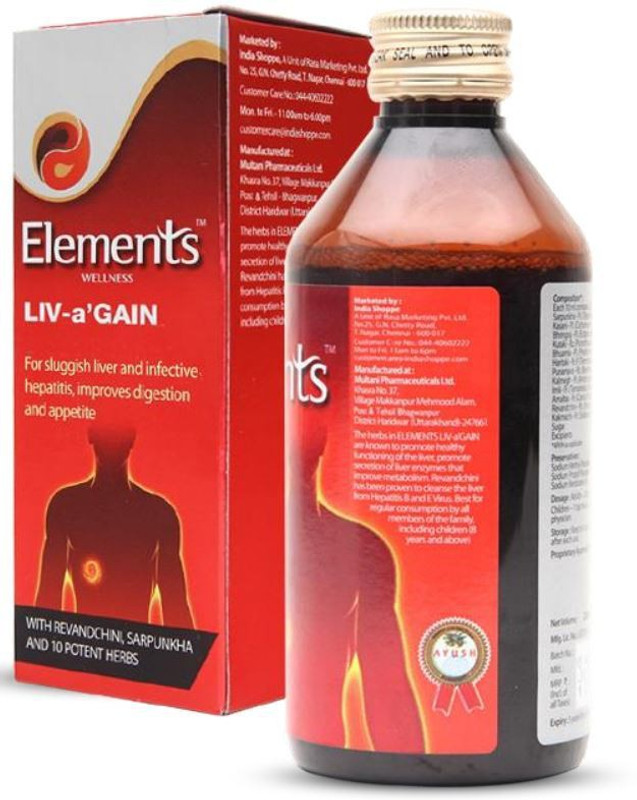 Elements WELLNESS LIV-A GAIN LIQUID 200ML(200 ml)