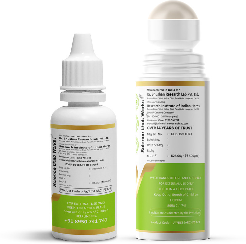 Dr. Bhushan's Research Battle Oil Duo Kit (Battle Oil + Belly Drops) for Joint Pain(Pack of 2, 90 ml)