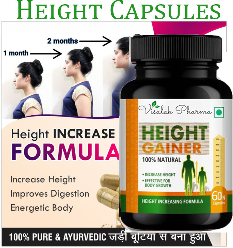 visalak pharma Height Gainer Capsule Increase Body Height For Men & Women(60 Capsules)