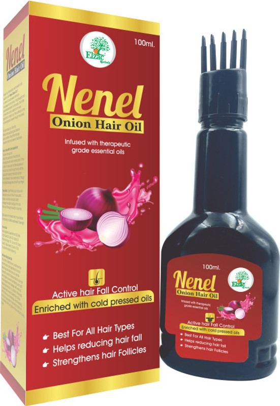 elzac herbals Nenel Onion Hair Oil Ayurvedic Herbal Hair Oil for Hair Fall Control Hair Growth(100 ml)