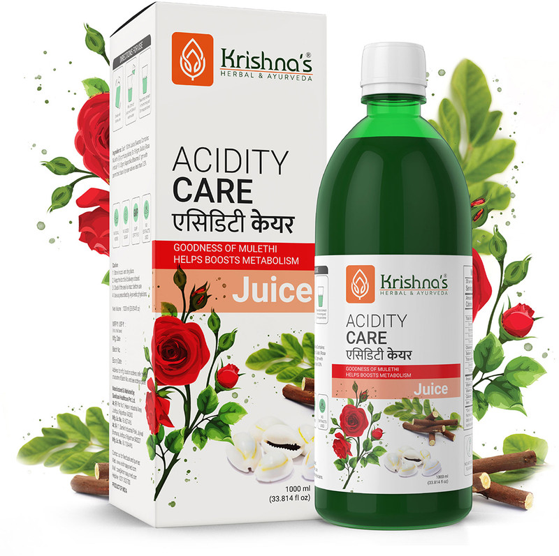 Krishna's Herbal & Ayurveda Acidity Care Juice | Helps(1000 ml)