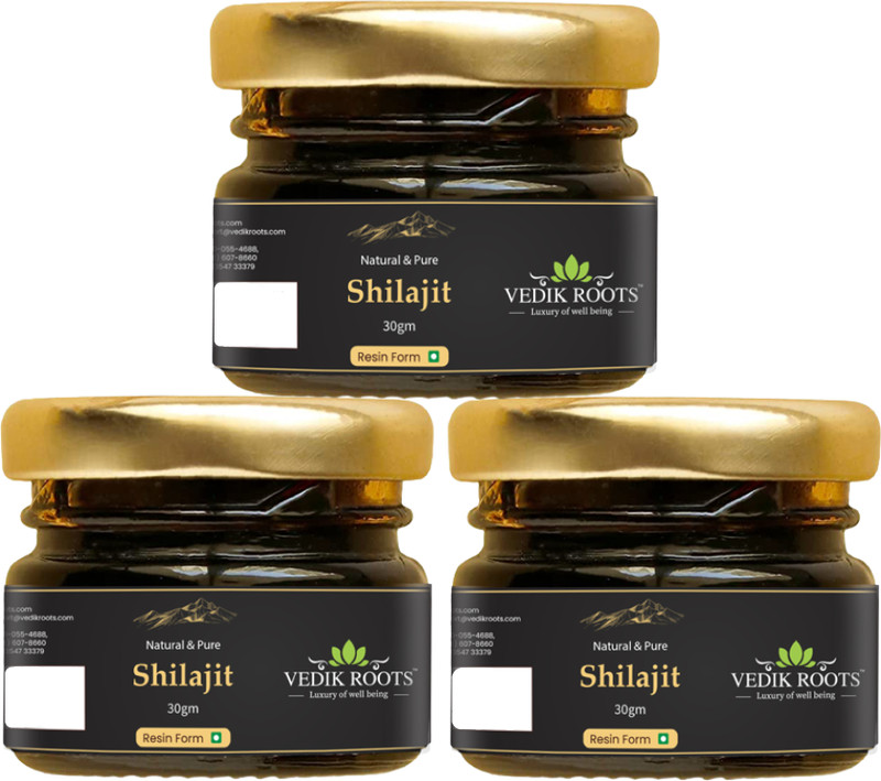 Vedikroots Resin Supports Strength, Stamina And Energy 30 Gm(Pack of 3, 90 g)