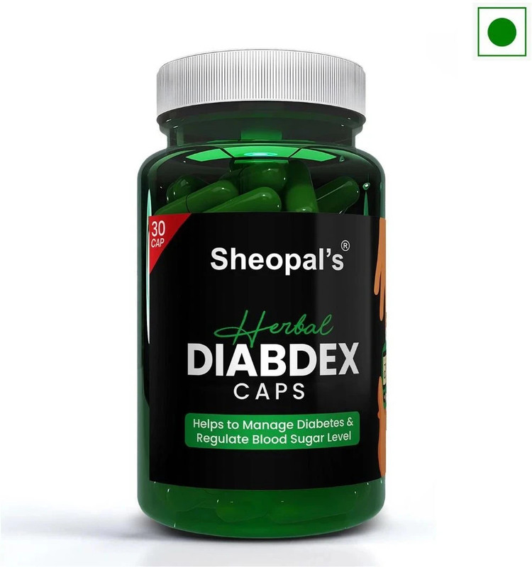 Sheopals Herbal Diabdex Capsule With Methi, Punernava To Help Manage Blood Sugar Level(30 Capsules)