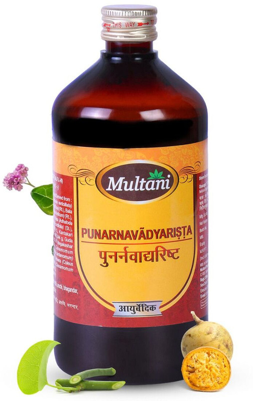 Multani Punarnavadyarista Liquid | Relief From Liver, Kidney, Urinary Disorders - 450ml(450 ml)