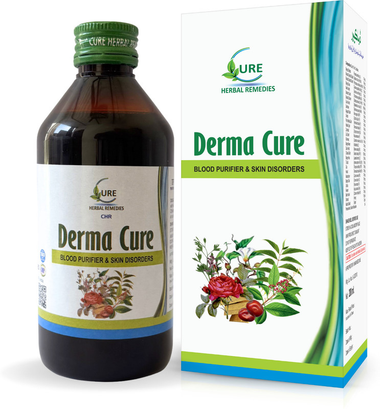 CURE HERBAL REMEDIES Derma Cure | Natural Blood Purifier Syrup for Skin Wellness(500 ml)
