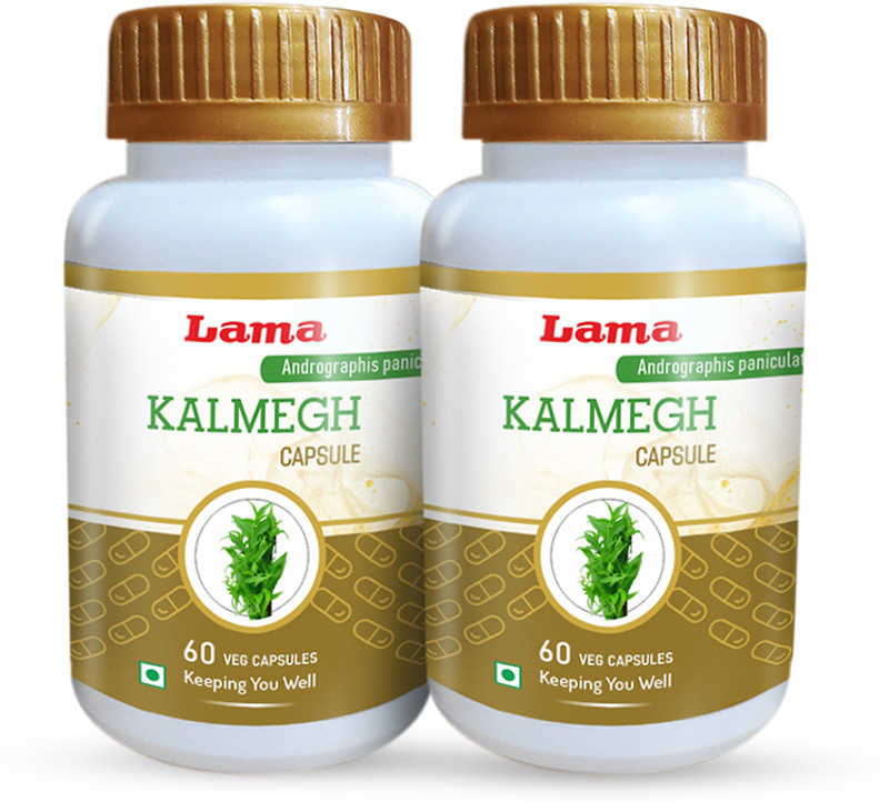 Lama Kalmegh Capsule with extracts - 60 Vegetarian Capsules(Pack of 2, 120 Capsules)