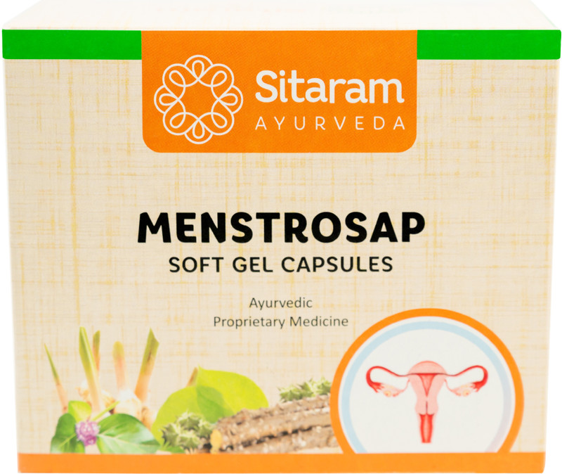Sitaram Ayurveda MENSTROSAP SOFT GEL CAPSULES 100 NOS(100 Capsules)