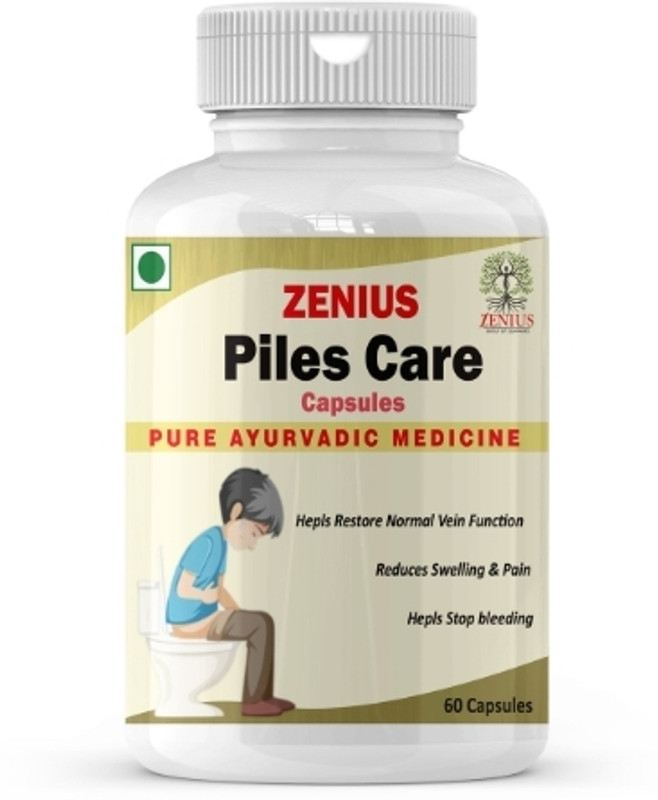 Zenius Piles Care Capsule for Piles,Ayurvedic Blood Piles, Bawaseer ki Dawi(60 Capsules)