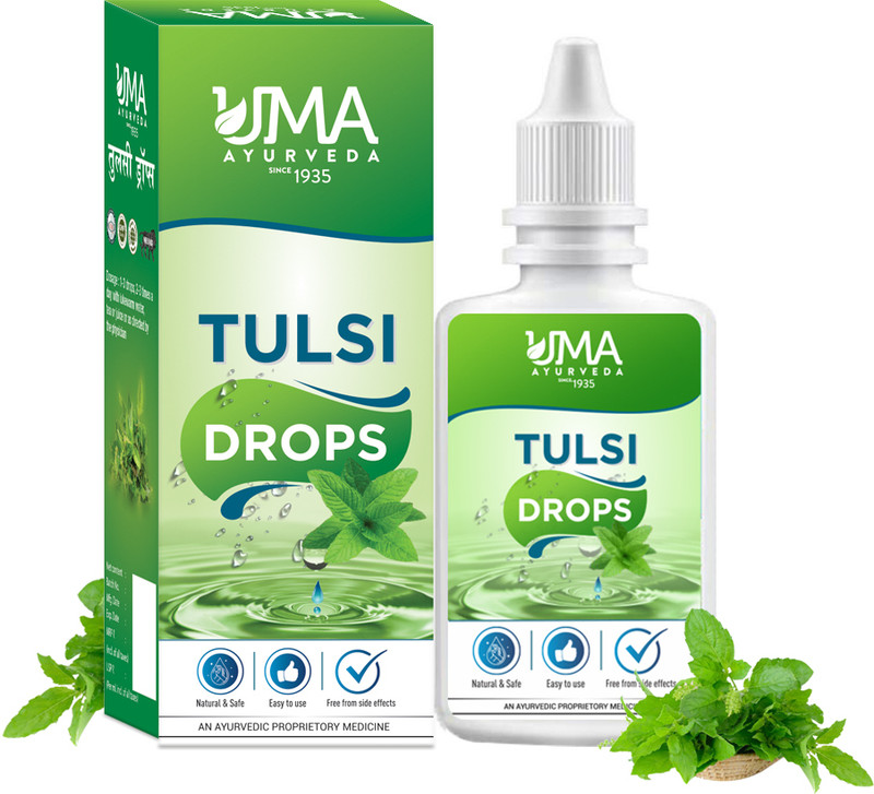 Uma Ayurveda Ayurvedic Tulsi Drop 30ml For Immunity Booster for Cold Cough Fever & UTR Health(30 ml)